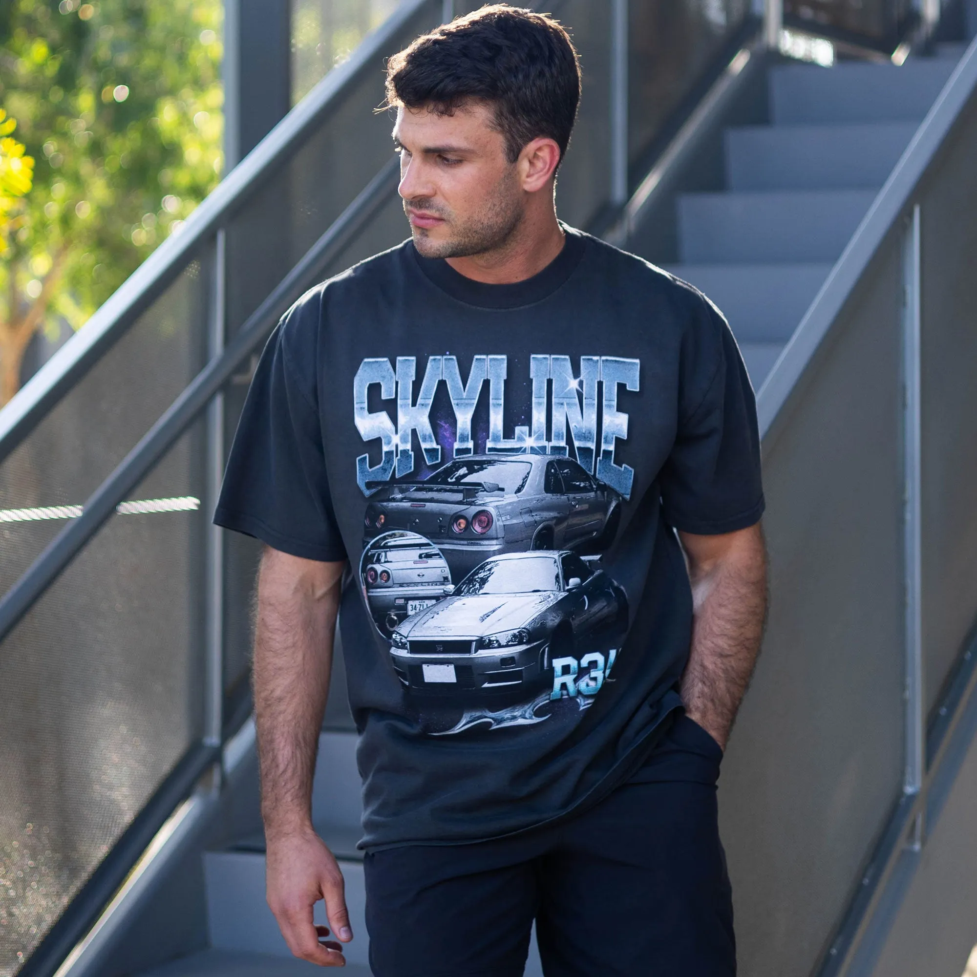 SKYLINE RETRO OVERSIZED BOX TEE