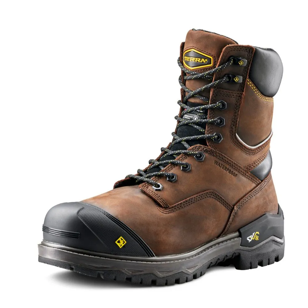 Terra Gantry LXI Men's 8" 400g Insulated Composite Toe Work Safety CSA Boot TR0A8398DBX - Brown