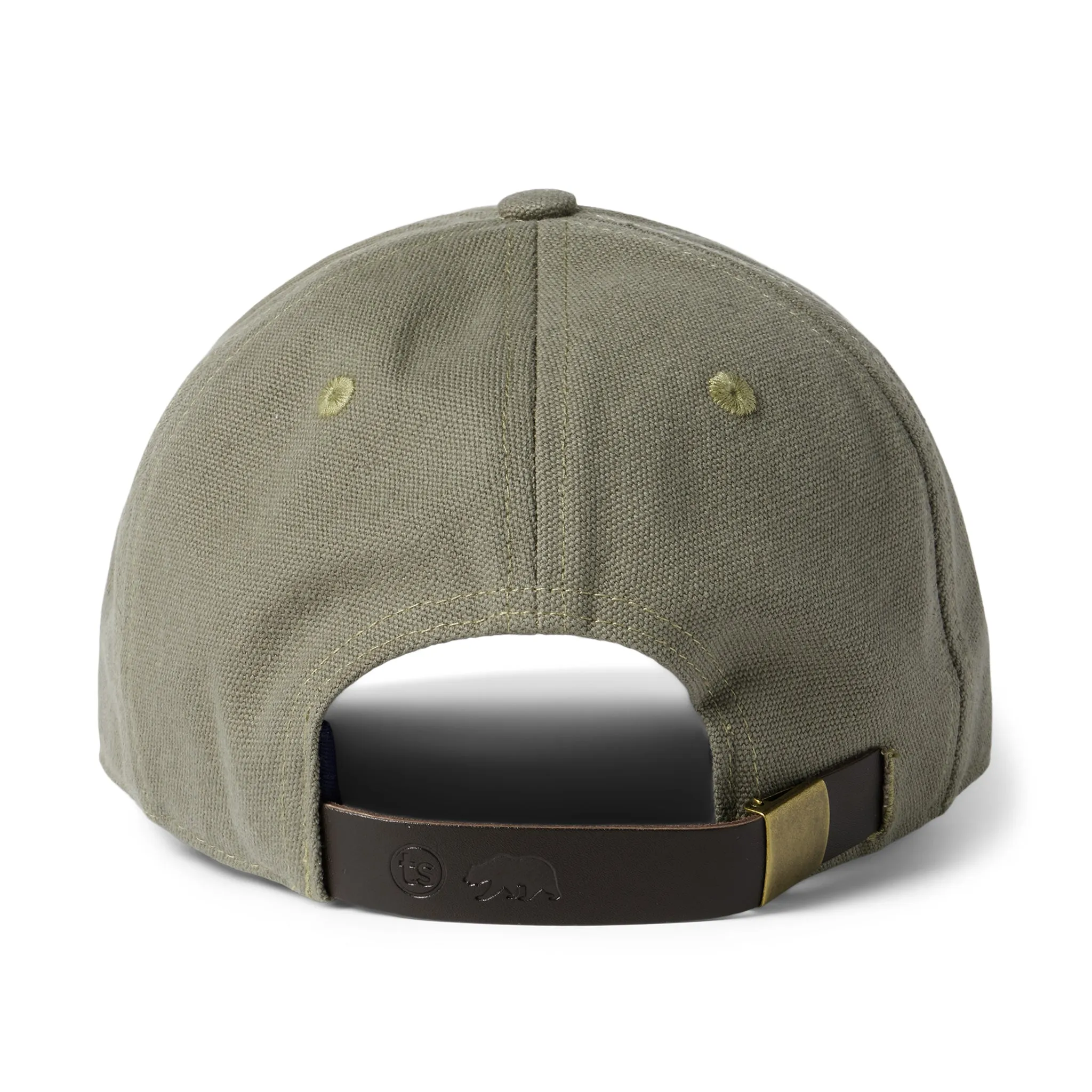 The Canvas Cap in Olive Embroidered Bear