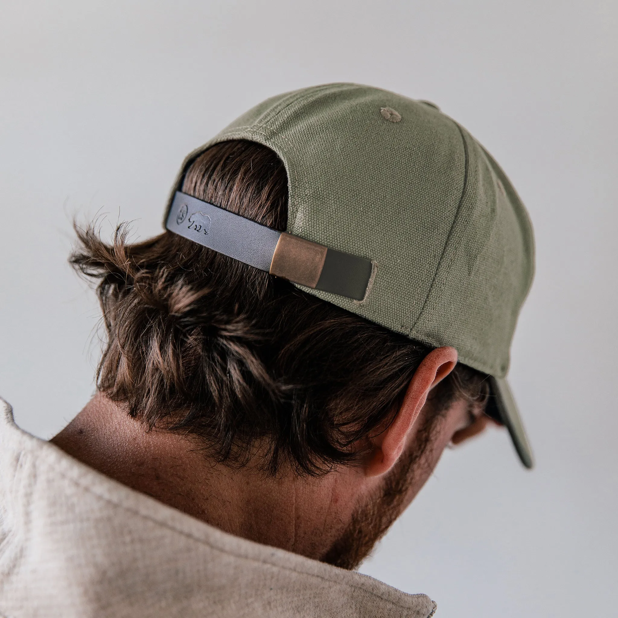 The Canvas Cap in Olive Embroidered Bear