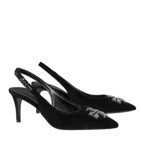 Tory Burch Eleanor Pave Slingback 65mm - Perfect Black