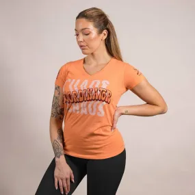 Women's Chaos Coordinator V-Neck - Apricot Crush