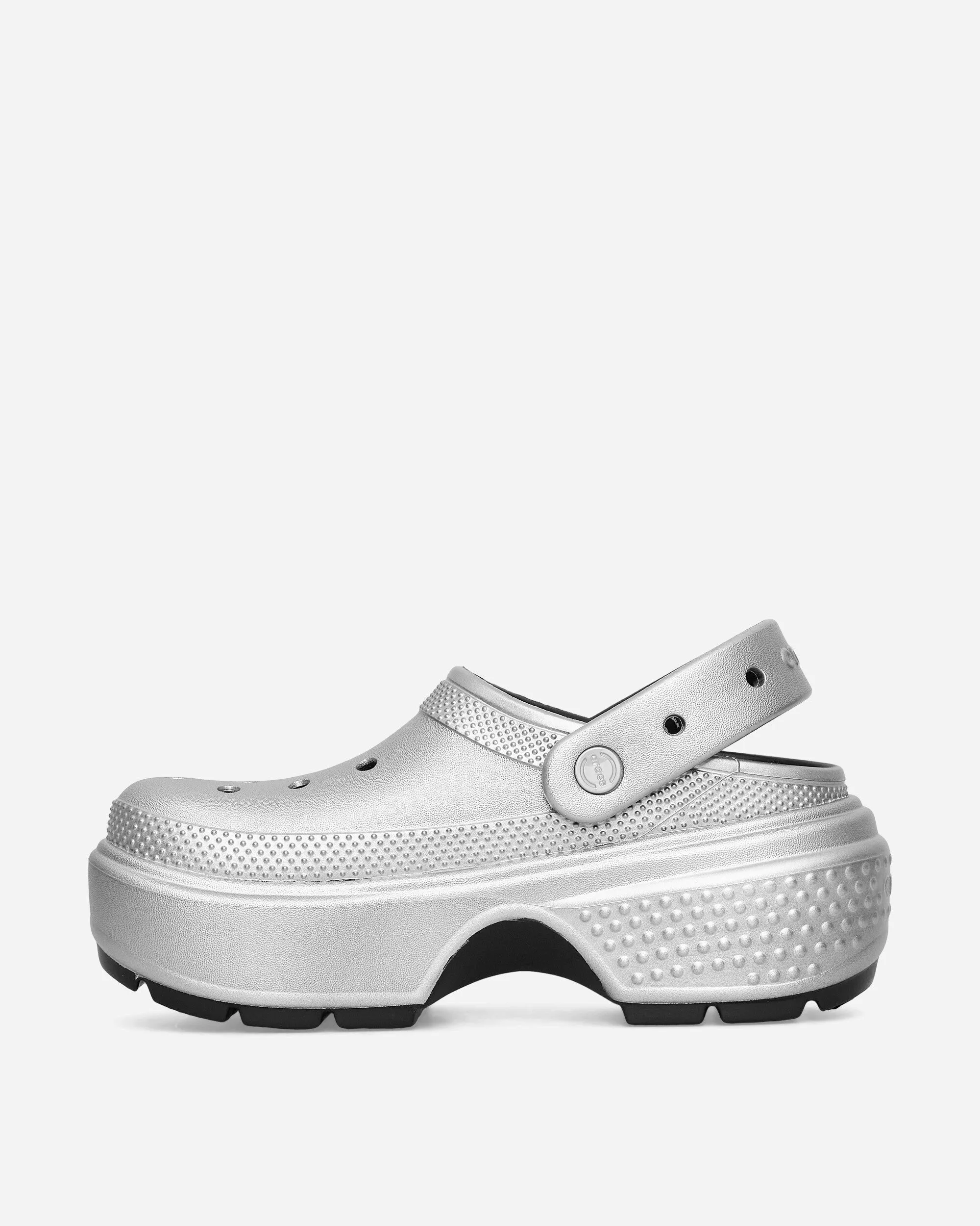 Women's Stomp Metallic Clogs Silver