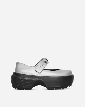 Women's Stomp Metallic Mary Jane Clogs Silver