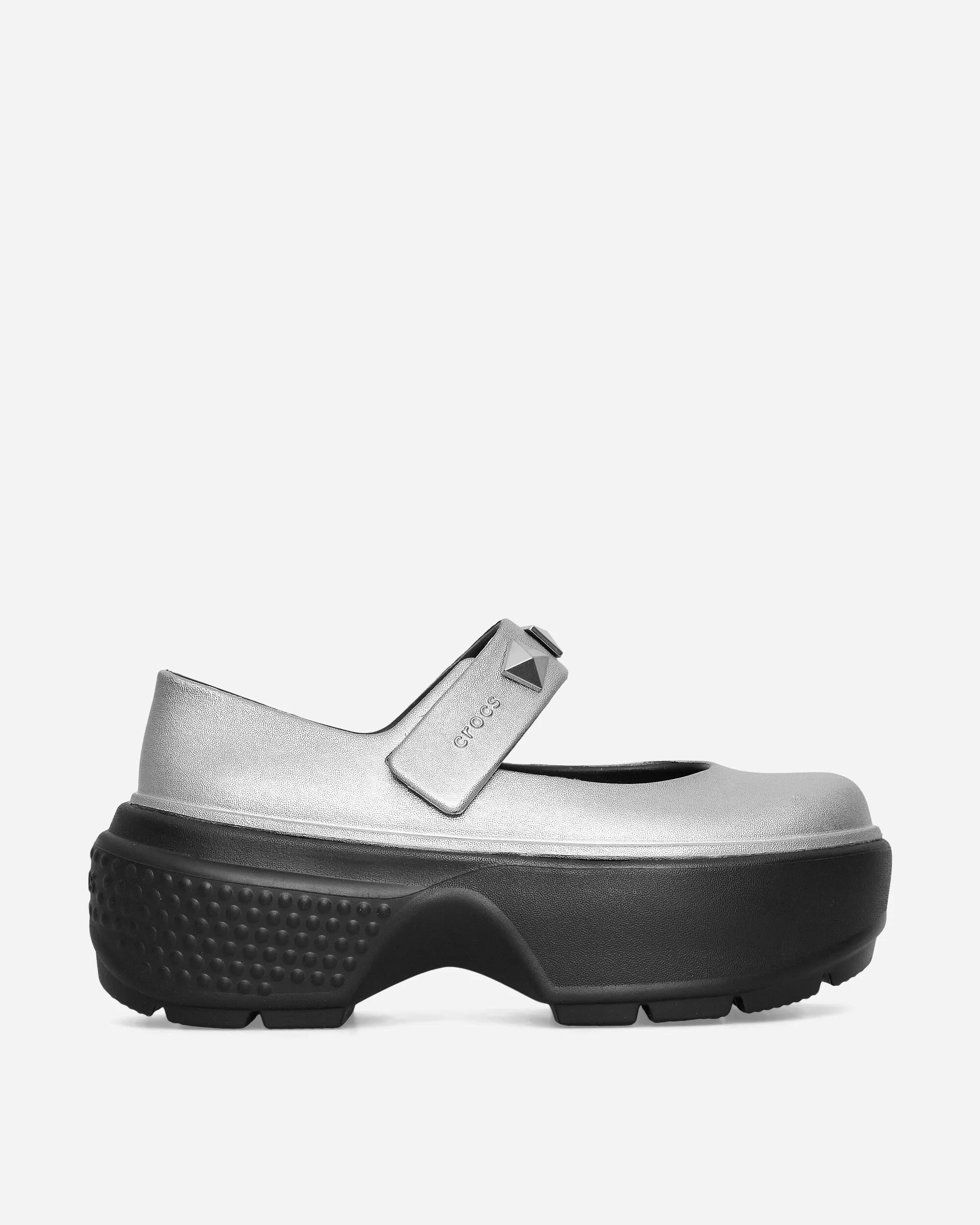 Women's Stomp Metallic Mary Jane Clogs Silver